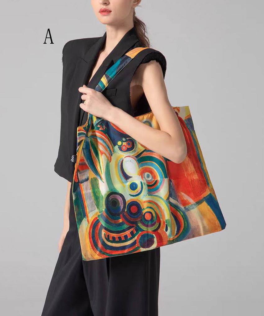 Art Print Canvas Shoulder Shopping Bag
