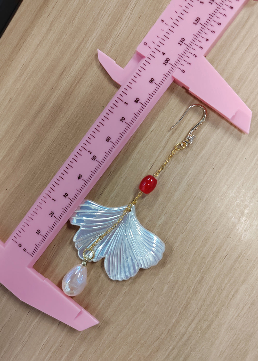 Art Shell Water Droplet Acrylic Drop Earrings - Omychic