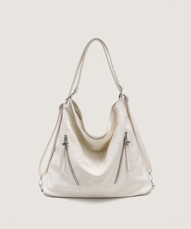 Beautiful Black Faux Leather Versatile Shoulder Bag