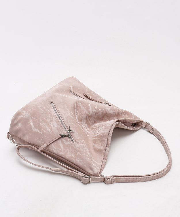 Beautiful Black Faux Leather Versatile Shoulder Bag