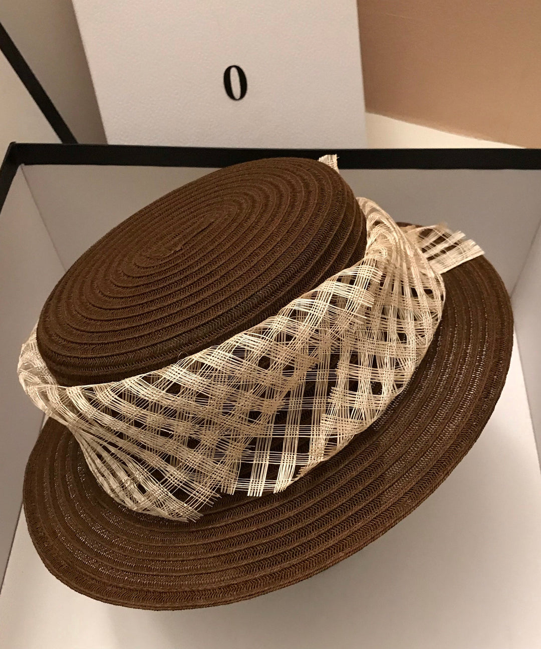 Beautiful Brown Versatile Holiday Straw Woven Cloche Hat