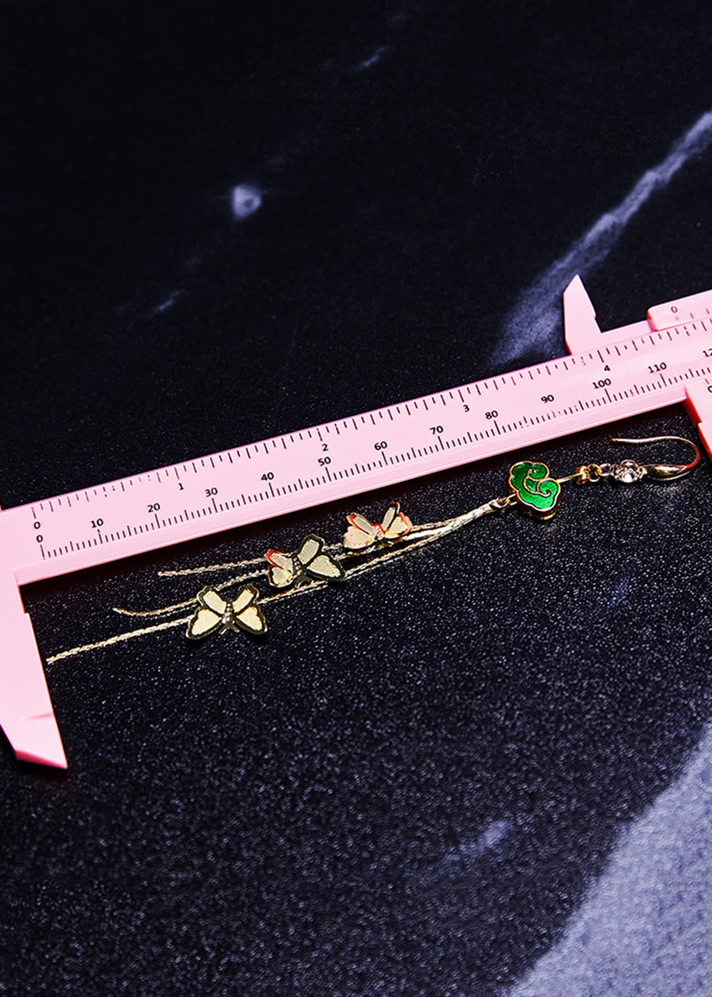 Beautiful Butterfly Design Tassels Long Drop Earrings