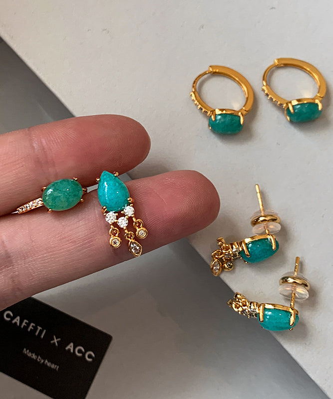 Beautiful Ethnic Style Fine Turquoise Drop Earrings - Omychic