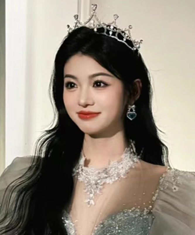 Beautiful Gold Alloy Zircon Hollow Out Crown