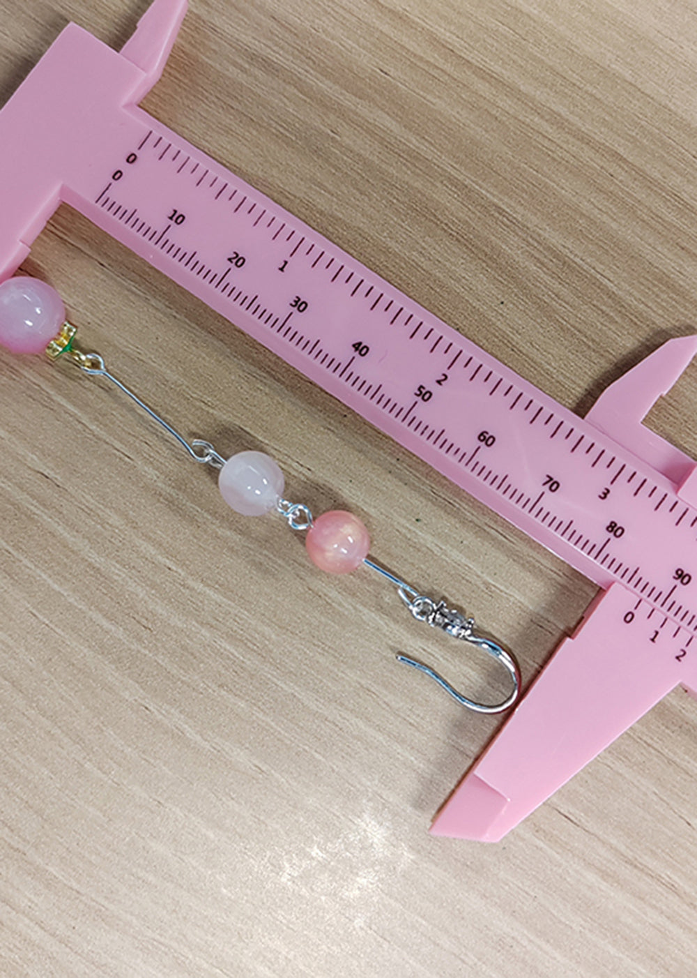 Beautiful Pink Beads Acrylic Tassels Drop Earrings - Omychic