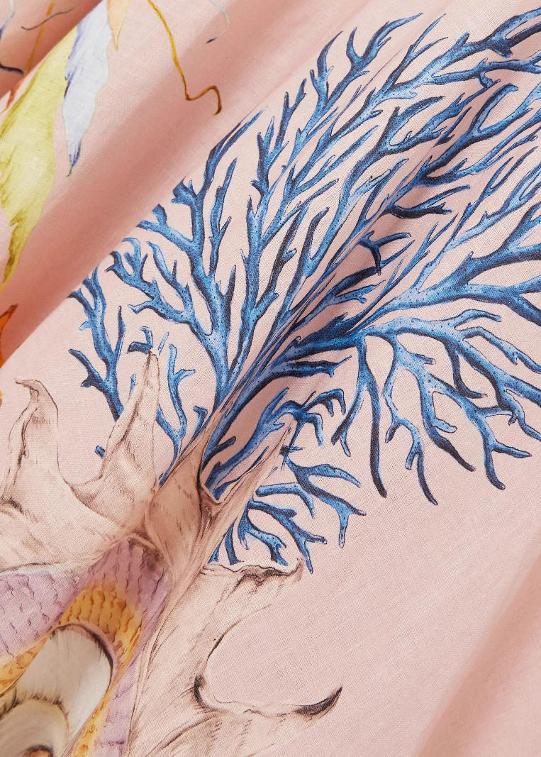 Beautiful Pink Print Maxi Spaghetti Strap Dresses Sleeveless