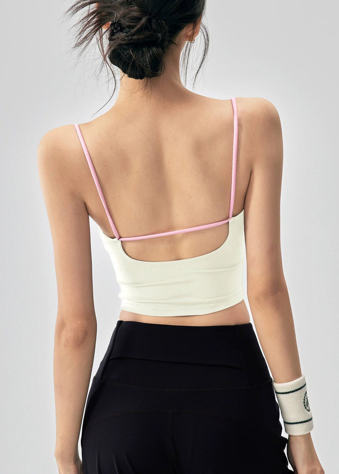 Beautiful Purple Backless Sports Yoga Tank