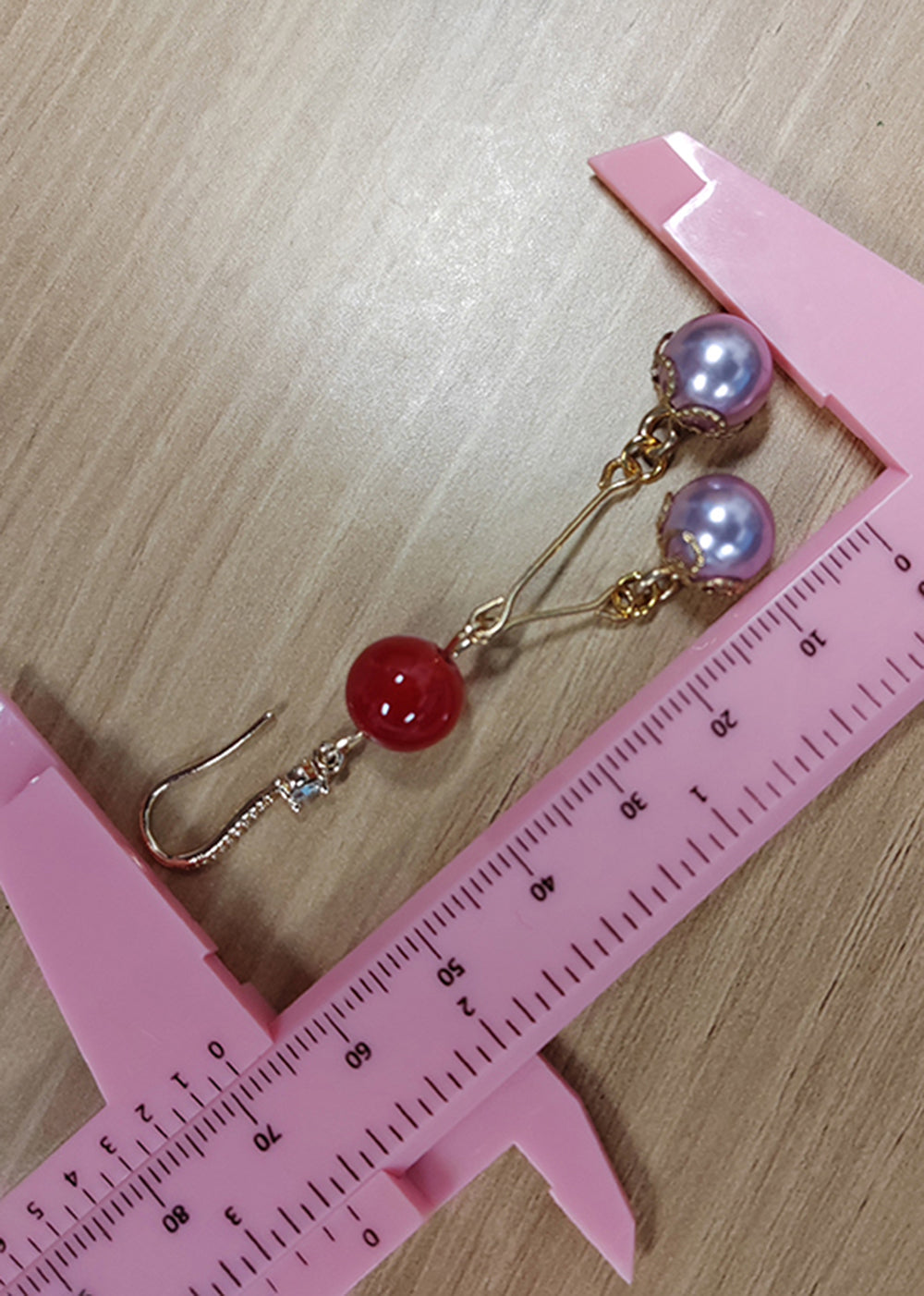 Beautiful Purple Pearl Zircon Drop Earrings - Omychic