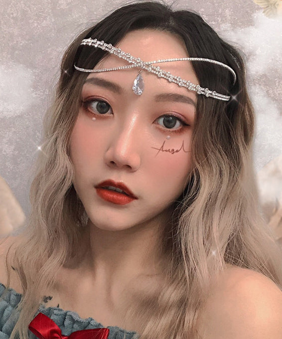 Beautiful Silvery Sparkling Zircon Choker - Omychic