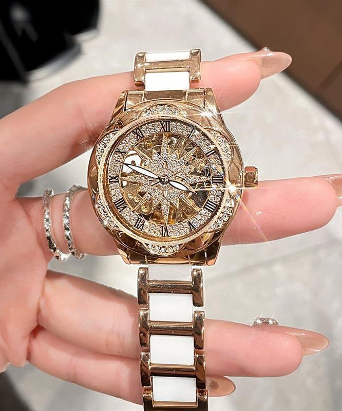 Beautiful Stainless Steel Zircon Hollow Out Watch