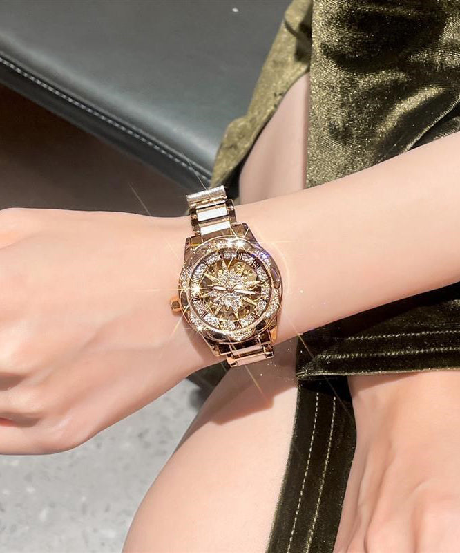 Beautiful Stainless Steel Zircon Hollow Out Watch