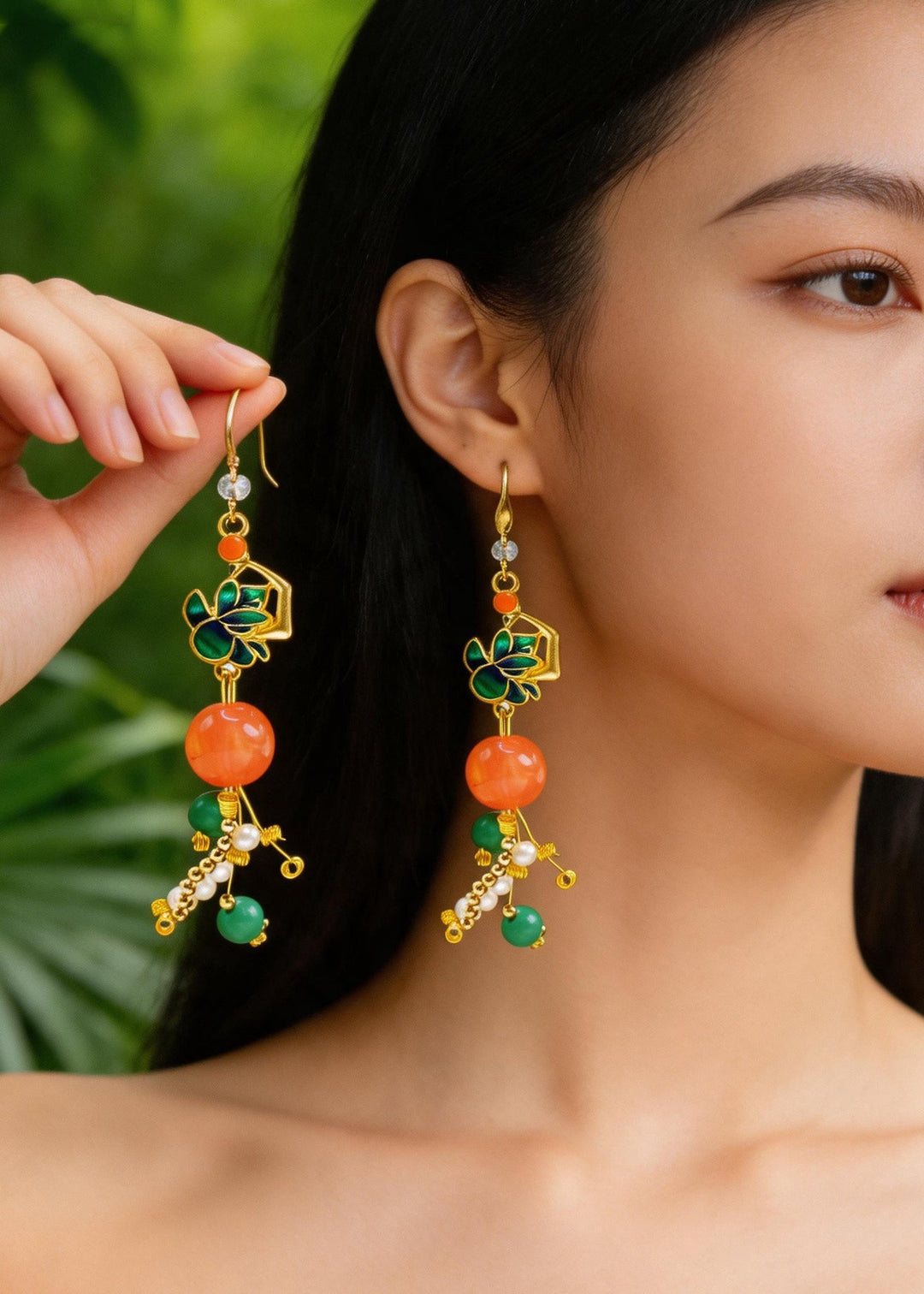 Beautiful Turquoise Ethnic Style Drop Earrings
