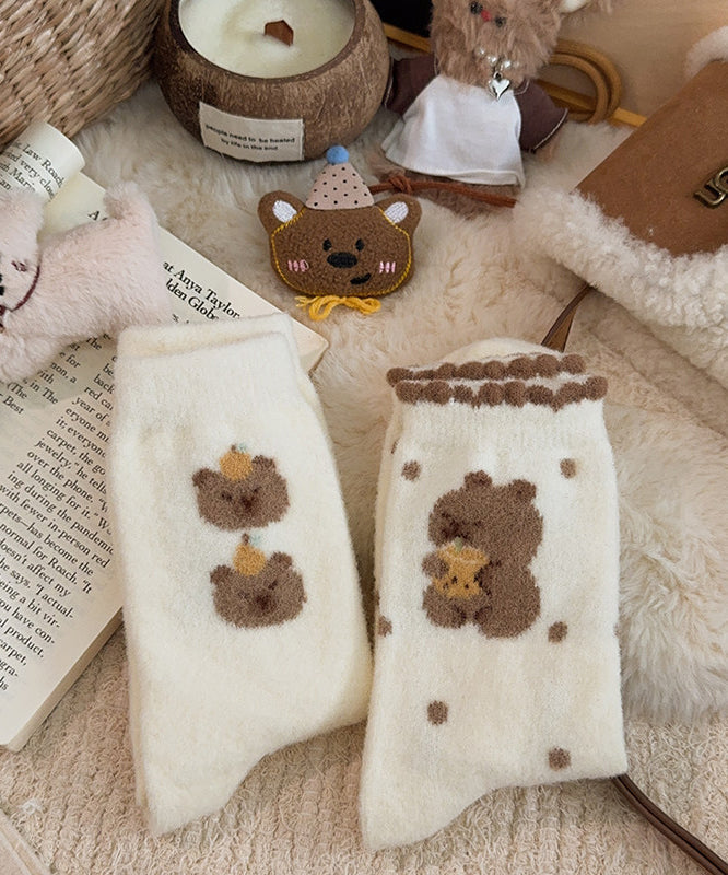 Beautiful Versatile Jacquard Cotton Crew Socks