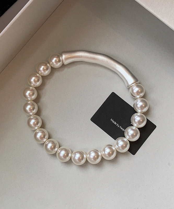 Beautiful White Pearl Bamboo Joint Bracelet - Omychic