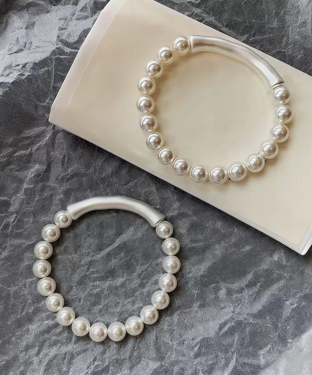 Beautiful White Pearl Bamboo Joint Bracelet - Omychic