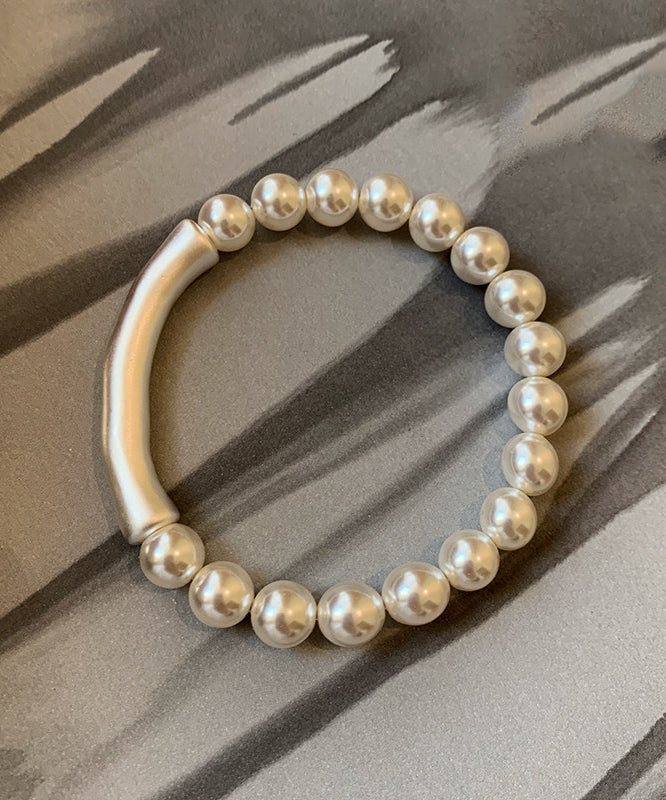 Beautiful White Pearl Bamboo Joint Bracelet - Omychic