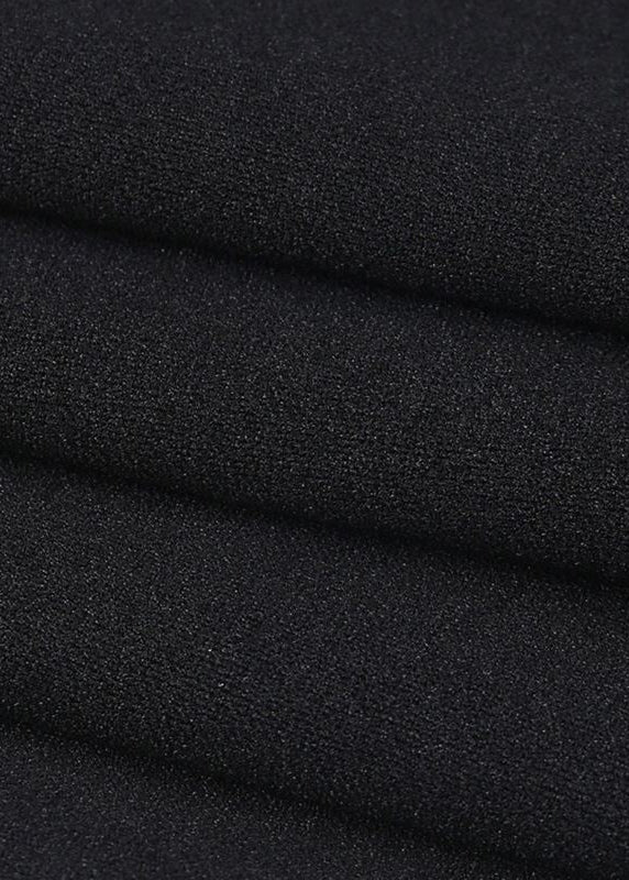Black Button Tulle Patchwork Spandex Summer Pants High Waist