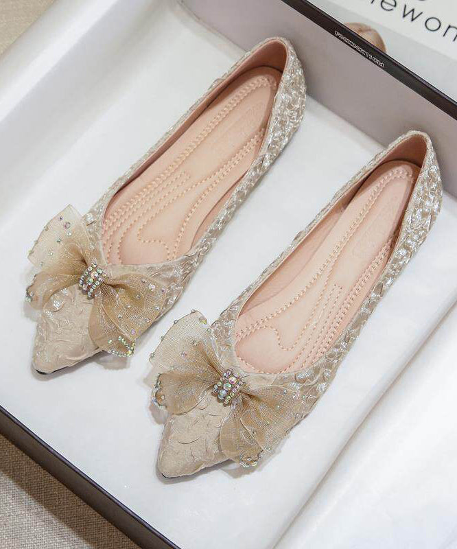 Blue Comfy Faux Leather Penny Loafers Splicing Lace Bow
