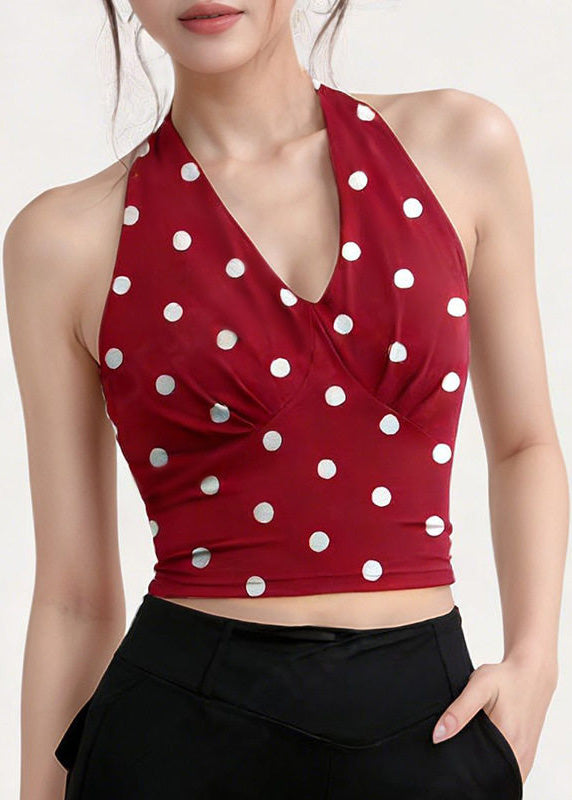 Blue Plaid Sports Neck Hanging Yoga Camisole Tank