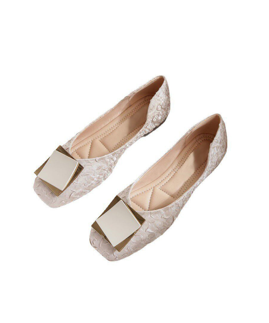 Blue Satin Women Splicing Penny Loafers Sequined