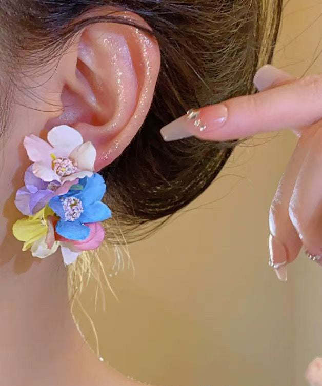 Bohemian Flower Vacation Style Earrings