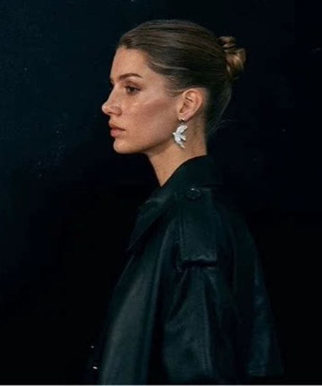 Bohemian Gold loy Zircon Dove Of Peace Drop Earrings