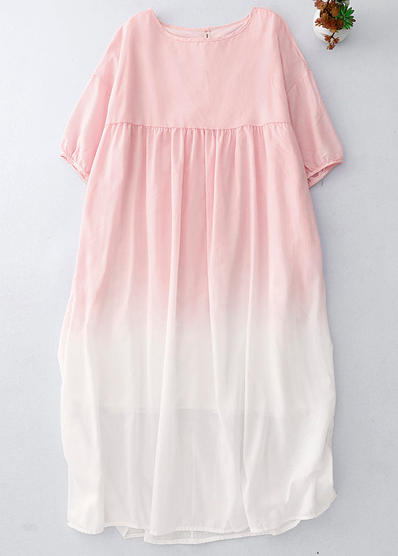 Bohemian Gradient Color Oversized Cotton Beach Dess Summer