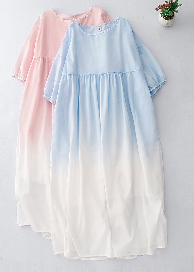 Bohemian Gradient Color Oversized Cotton Beach Dess Summer