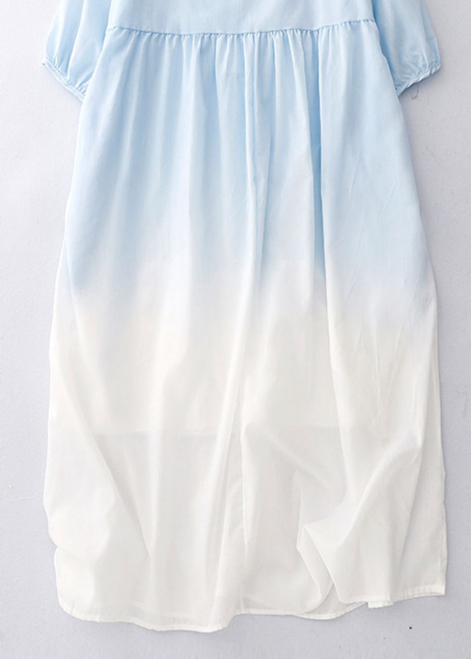 Bohemian Gradient Color Oversized Cotton Beach Dess Summer
