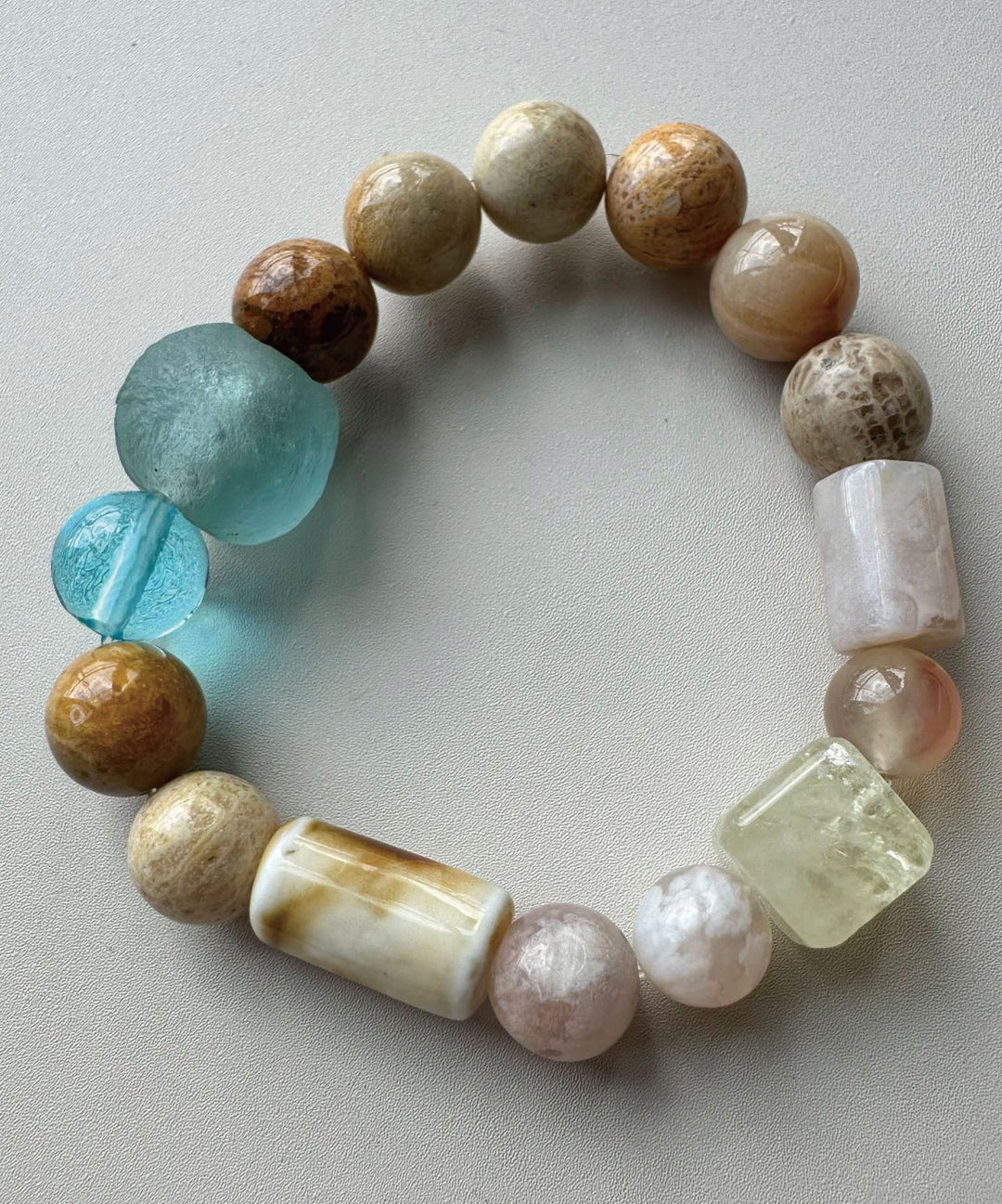 Bohemian Handmade Bead Colored Glaze Crystal Bracelet