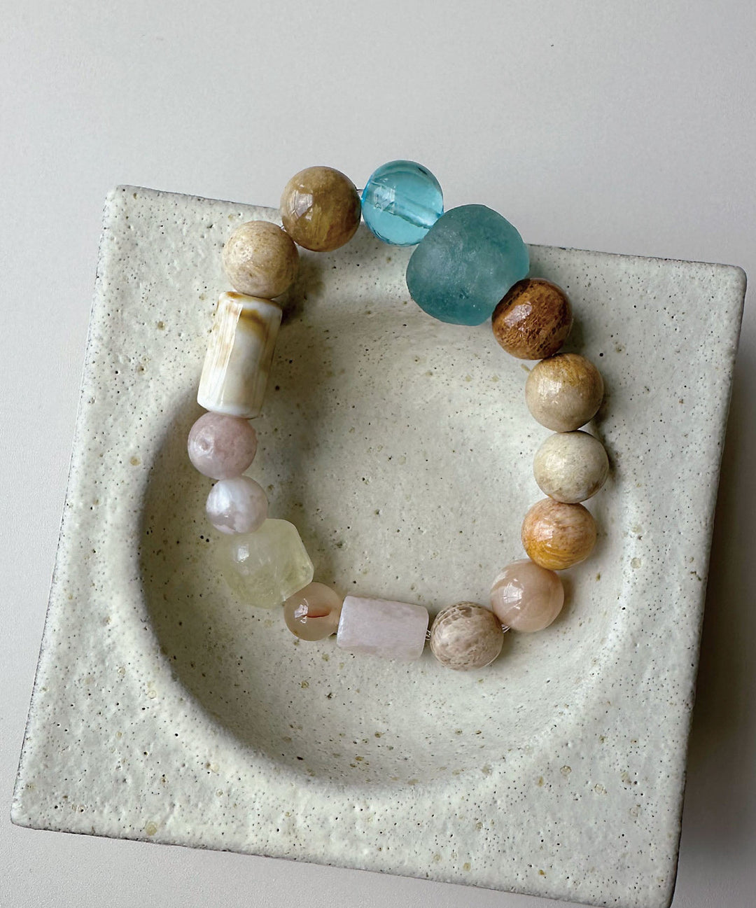 Bohemian Handmade Bead Colored Glaze Crystal Bracelet