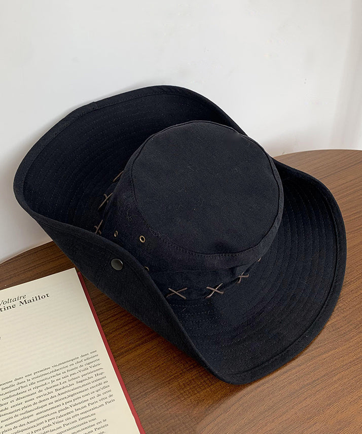 Bohemian Khaki Patchwork Vacation Cowboy Hat