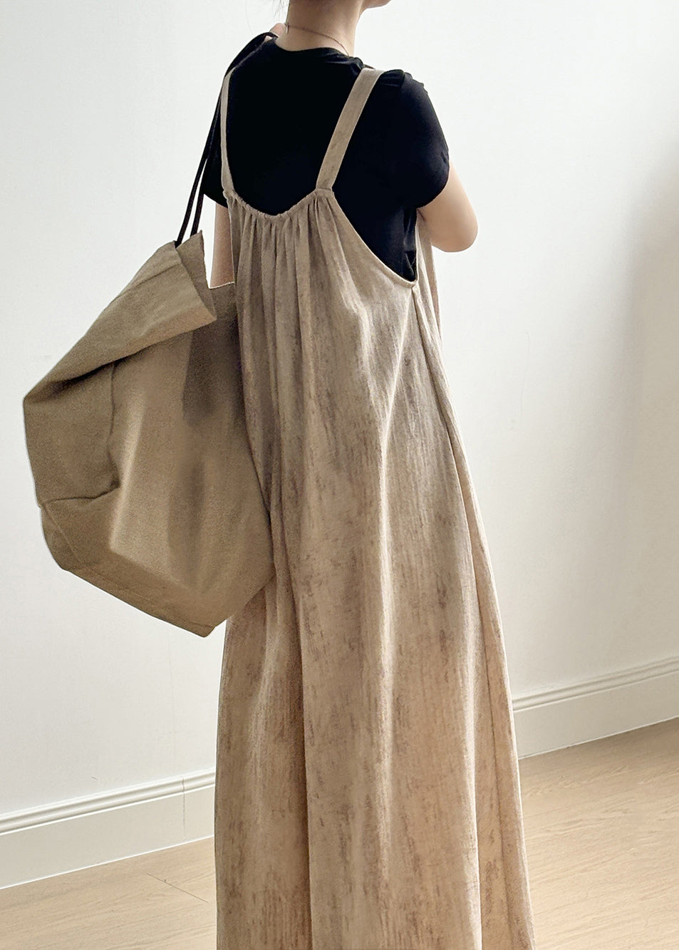 Bohemian Light Khaki Pockets Solid Jumpsuits Summer