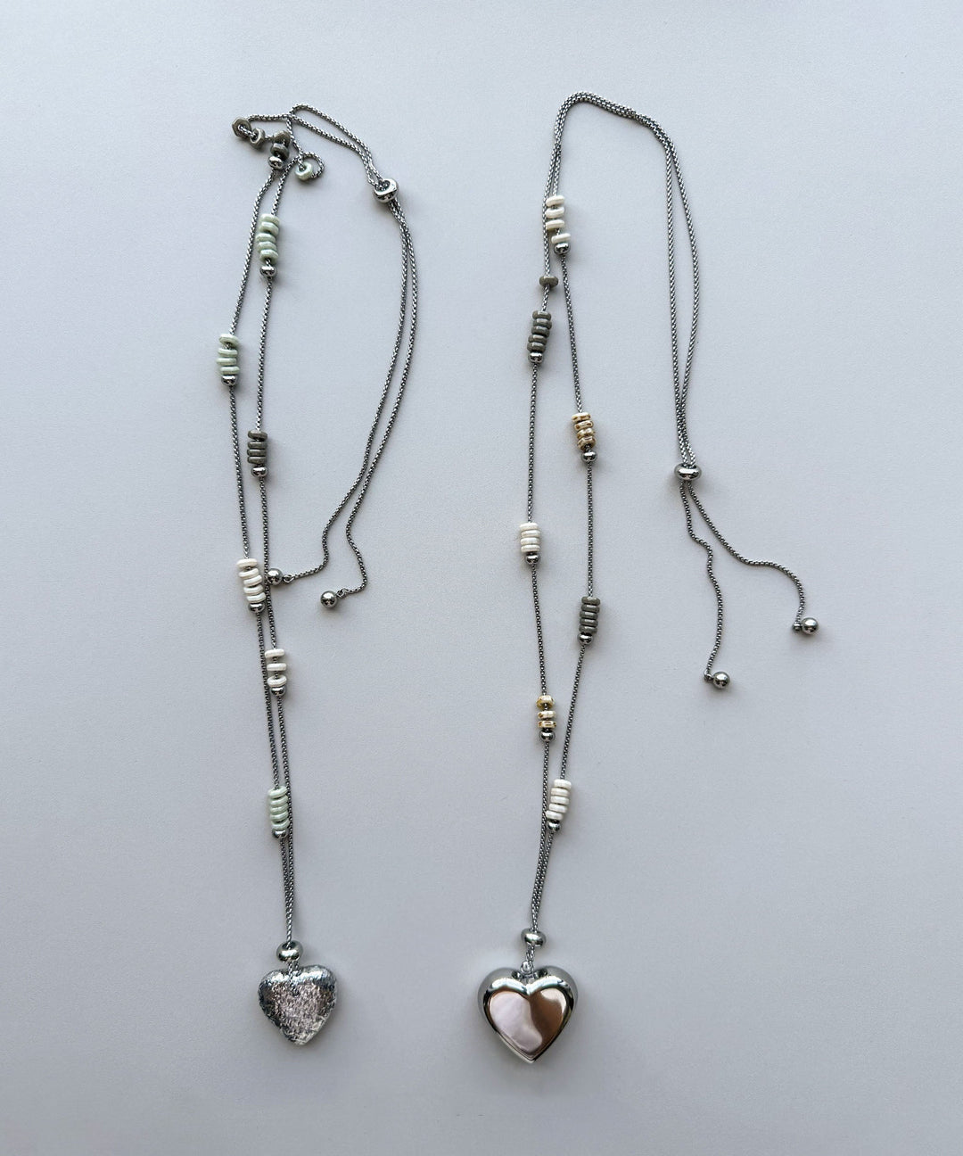 Bohemian Love Heart Pendant Titanium Steel Long Necklace