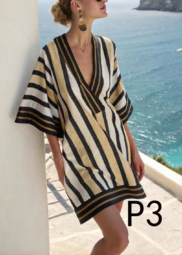 Bohemian Oversized Print Cotton Beach Dress Summer