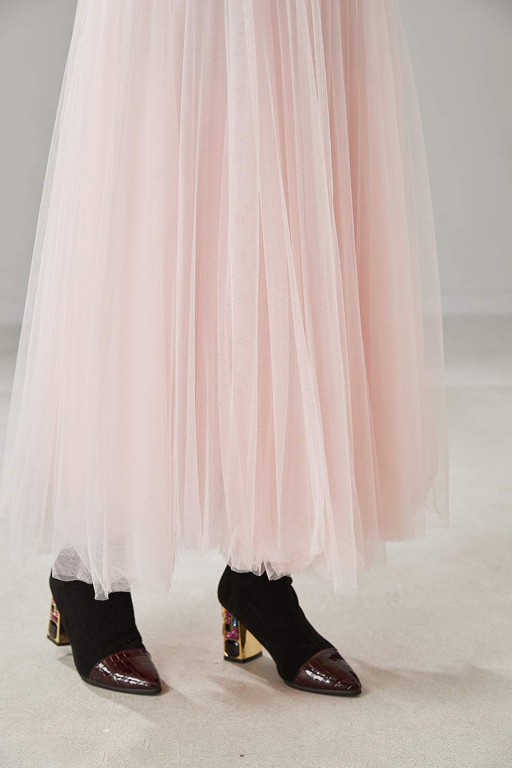 Bohemian Pink Exra Large Hem Tulle Holiday Skirt Spring