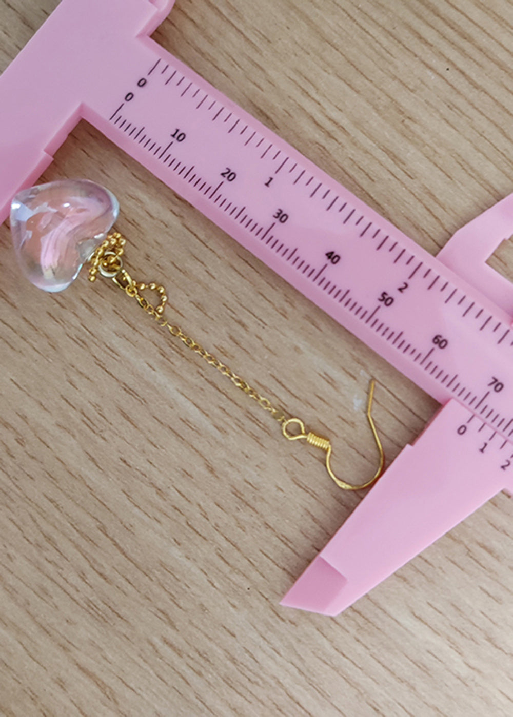 Boho Asymmetric Design Heart-shaped Crystal Drop Earrings - Omychic