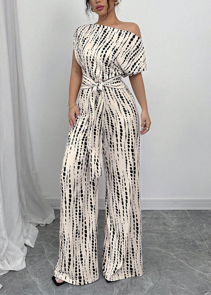 Boho Beige Cold Shoulder Print Cotton Long Dresses Summer