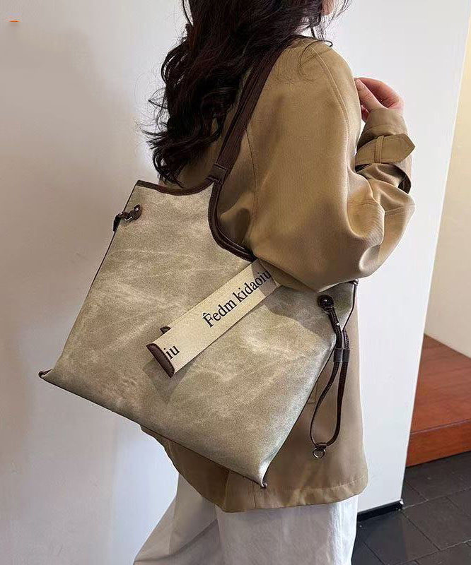 Boho Beige Tie Dye Solid Durable Faux Leather Women Handbags