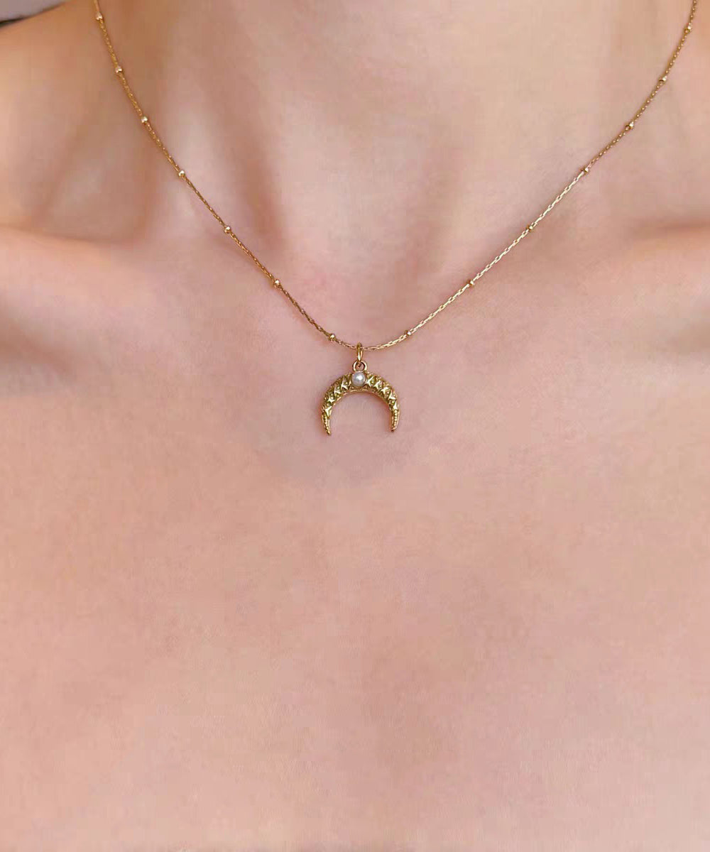 Boho Blue Sterling Silver Overgild Beading Amazonite Pendant Necklace Three-Piece Set