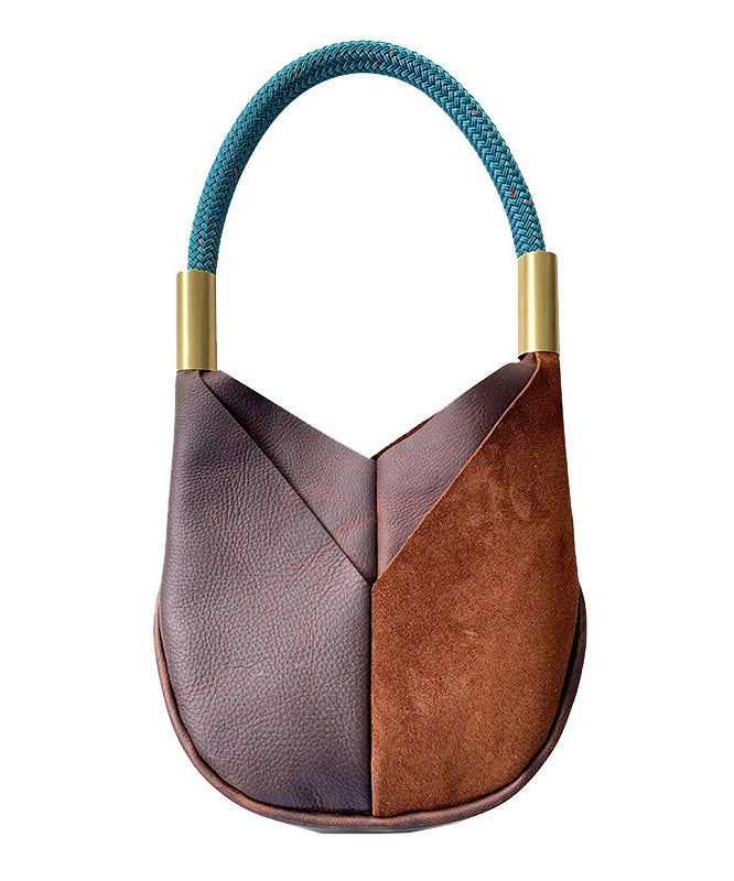 Boho Colorblock Asymmetrical Patchwork Faux Leather Shoulder Bags