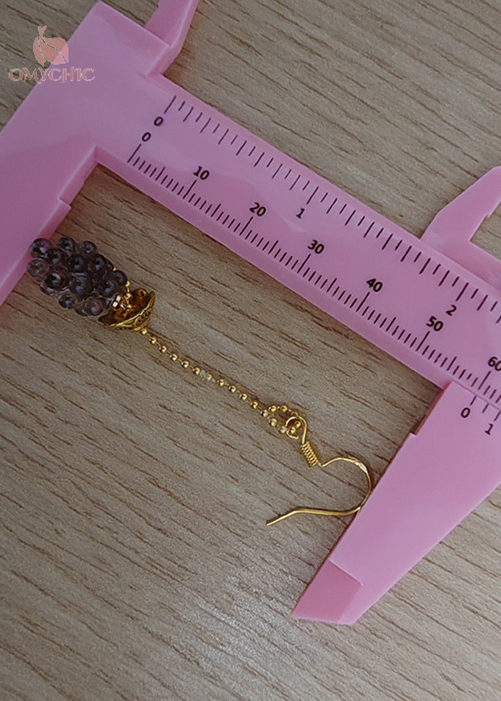 Boho Grapes Acrylic Long Tasseled Drop Earrings