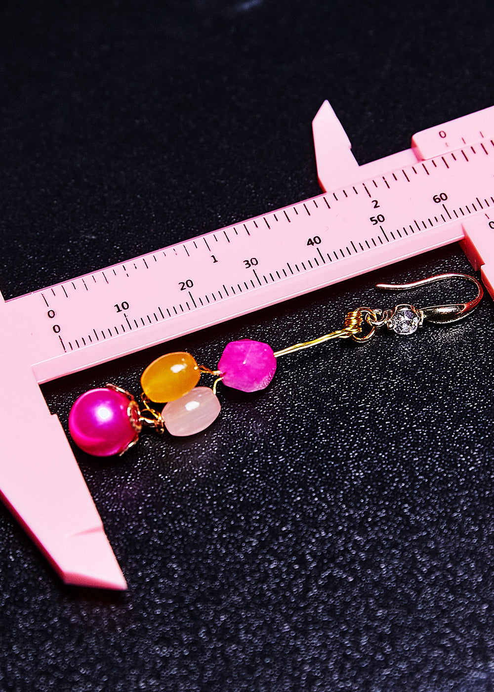 Boho Multicolour Crystal Fine Pearl Drop Earrings