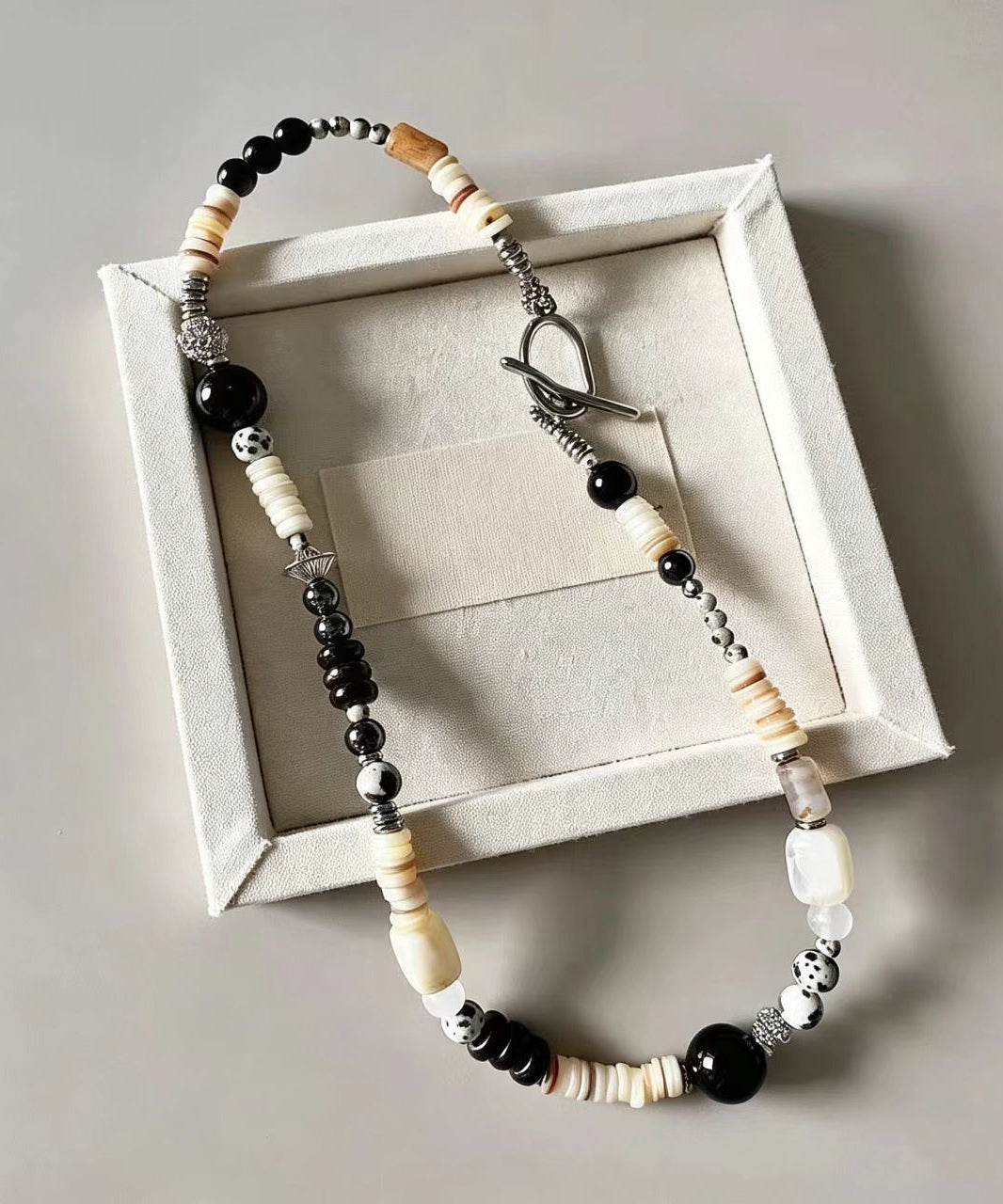 Boho Natural Stone Coconut Shell Beading Choker