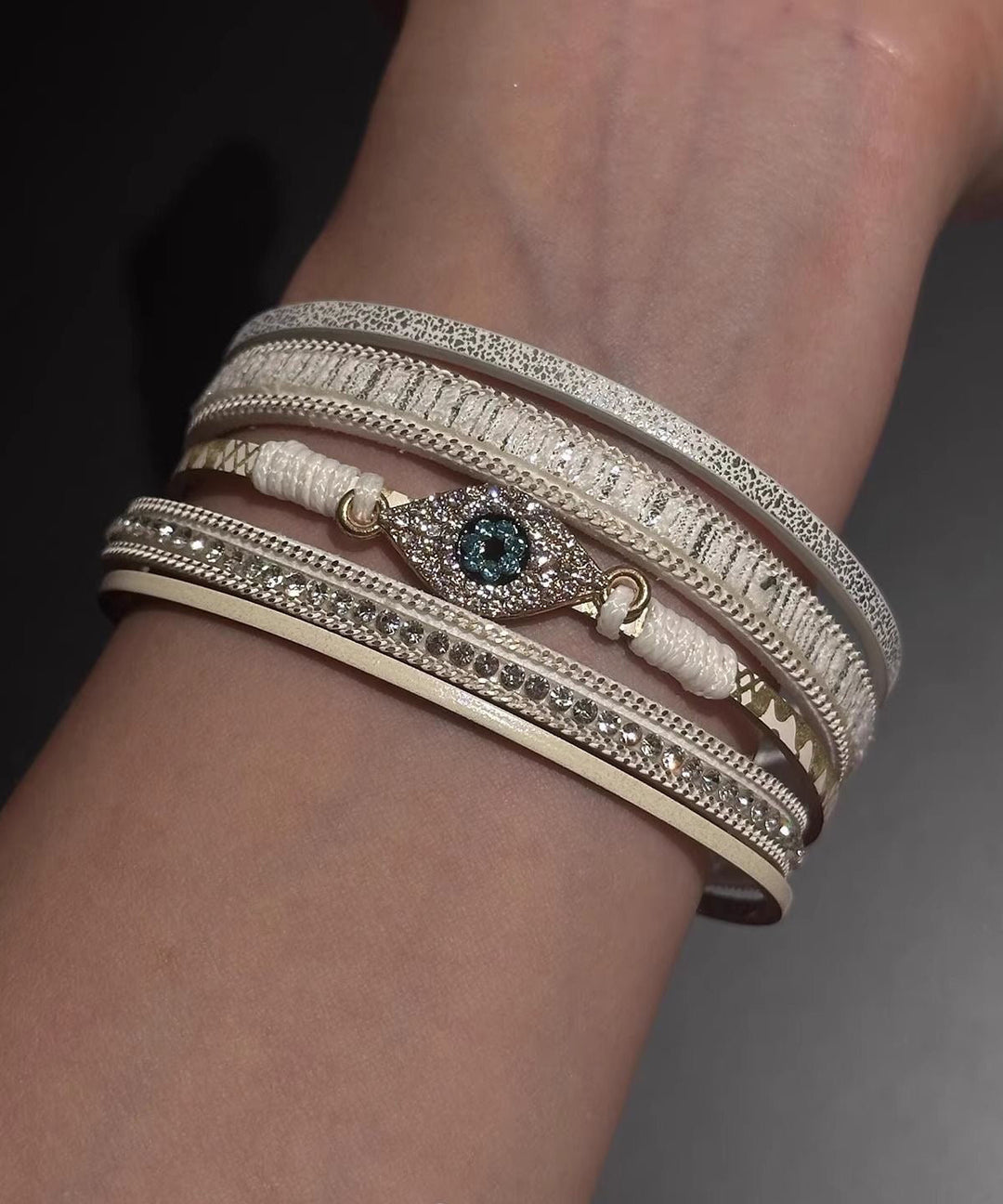Boho Silk Alloy Zircon Bangle