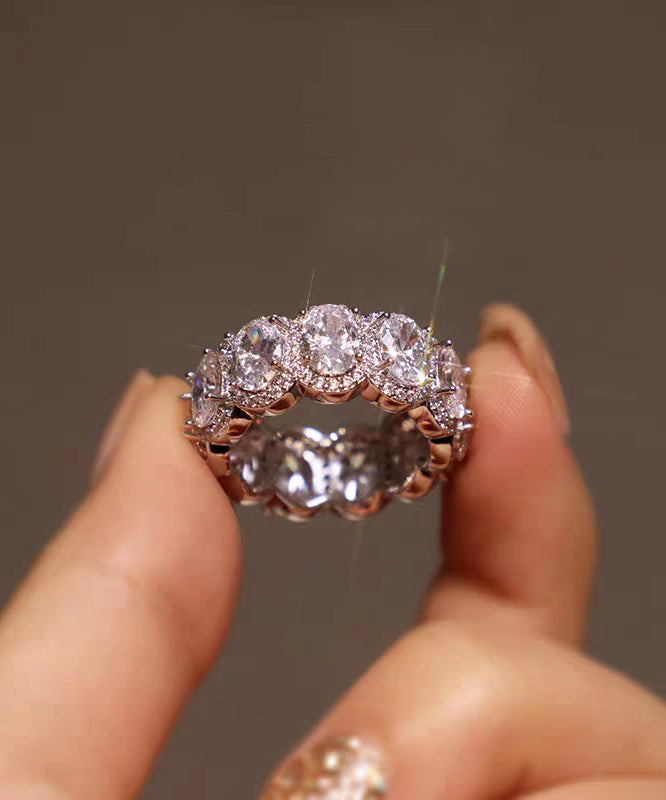 Boho Silk Alloy Zircon Open Rings - Omychic