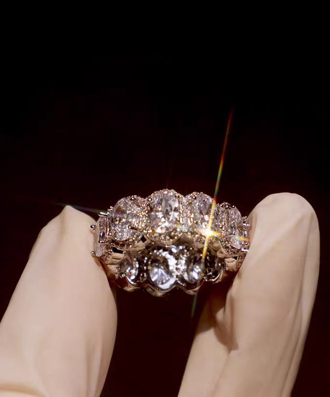 Boho Silk Alloy Zircon Open Rings - Omychic