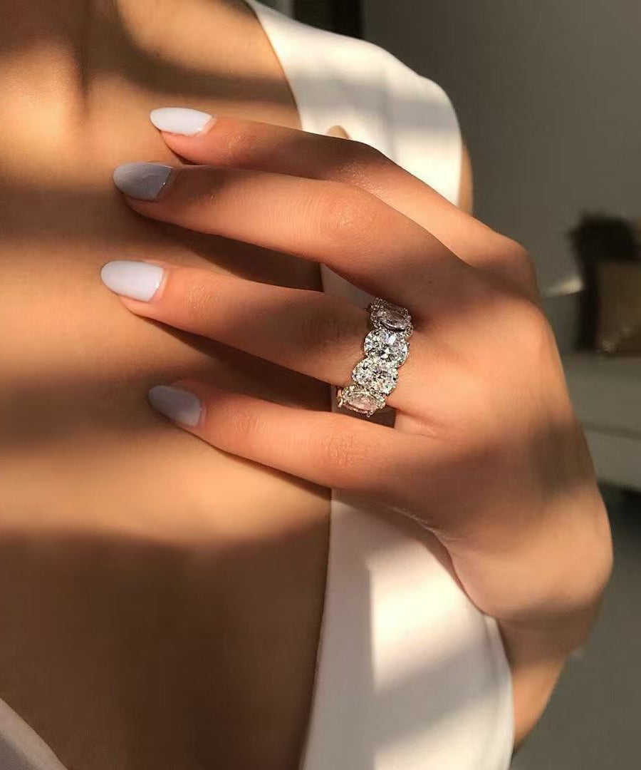 Boho Silk Alloy Zircon Open Rings - Omychic