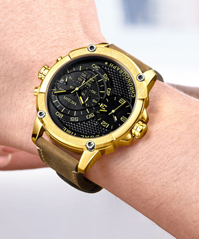 Boho Silk Leather Tempered Glass Quartz Movement Watch