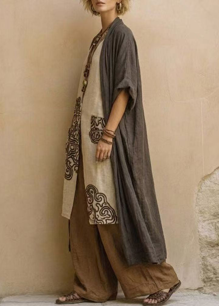 Boho V Neck Print Three Piece Set Summer